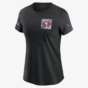 San Francisco 49ers Crucial Catch Sideline Women&#039;s Nike NFL T-Shirt 24300AZUT-ARJ