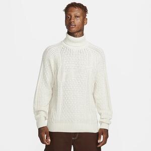 Nike Life Men&#039;s Cable Knit Turtleneck Sweater FB7770-072