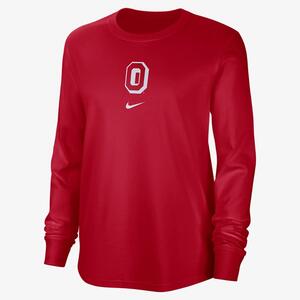 Ohio State Women&#039;s Nike College Crew-Neck Long-Sleeve T-Shirt FN6471-657