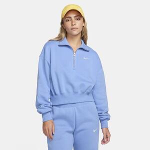 Nike Sportswear Phoenix Fleece Women&#039;s Oversized 1/2-Zip Crop Sweatshirt DQ5767-450