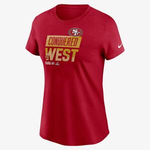 Nike 2022 NFC West Champions Trophy Collection (NFL San Francisco 49ers) Women&#039;s T-Shirt NPAF6DL73Z-A5V