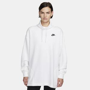 Nike Sportswear Club Fleece Women&#039;s Oversized Mock-Neck Sweatshirt FB8664-100