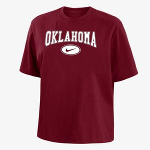Oklahoma Women&#039;s Nike College Boxy T-Shirt W11122P750-OKL