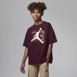 Jordan Plaid Pack 23 Tee Big Kids T-Shirt 95C822-R28