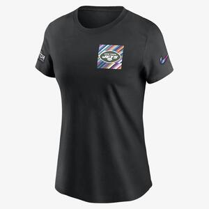New York Jets Crucial Catch Sideline Women&#039;s Nike NFL T-Shirt 24300AZUP-ARJ
