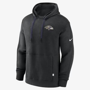 Baltimore Ravens Layered Logo Statement Men&#039;s Nike NFL Pullover Hoodie NKGY049Y8G-99H