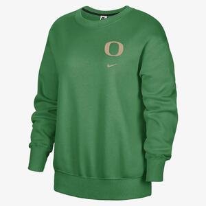 Oregon Club Fleece Women&#039;s Nike College Oversized Fit Crew-Neck Sweatshirt FJ8923-377