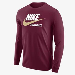Nike Football Men&#039;s Long-Sleeve T-Shirt M12333NKFBFUT-MRN