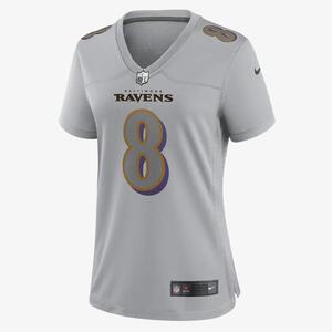 NFL Baltimore Ravens Atmosphere (Lamar Jackson) Women&#039;s Fashion Football Jersey 22NWATMS8GF-004