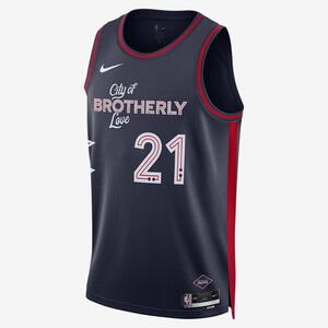 Joel Embiid Philadelphia 76ers City Edition 2023/24 Men&#039;s Nike Dri-FIT NBA Swingman Jersey DX8515-420