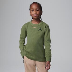 Jordan MJ Essentials Waffle Knit Long Sleeve Tee Little Kids T-Shirt 85C800-EF9