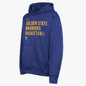 Golden State Warriors Big Kids&#039; Nike Dri-FIT NBA Pullover Hoodie 9Z2B7FGS6-GSW