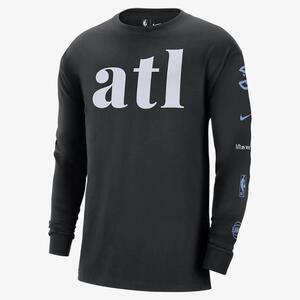 Atlanta Hawks 2023/24 City Edition Men&#039;s Nike NBA Max90 Long-Sleeve T-Shirt FN1093-010