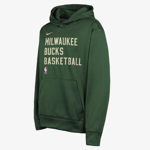 Milwaukee Bucks Big Kids&#039; Nike Dri-FIT NBA Pullover Hoodie 9Z2B7FGS6-MIL