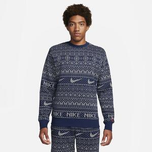 Nike Sportswear Club Fleece Men&#039;s Crew-Neck Holiday Sweatshirt FZ2723-410