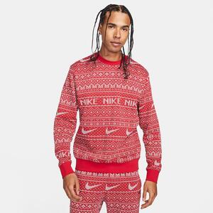 Nike Sportswear Club Fleece Men&#039;s Crew-Neck Holiday Sweatshirt FZ2723-687