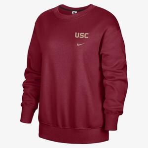 USC Club Fleece Women&#039;s Nike College Oversized Fit Crew-Neck Sweatshirt FJ8952-613
