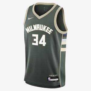 Giannis Antetokounmpo Milwaukee Bucks 2023/24 Icon Edition Big Kids&#039; Nike NBA Swingman Jersey 9Z2B7BX2P-ANT