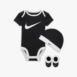 Nike Baby (0-6M) Bodysuit, Hat and Booties Box Set LN0072-F00