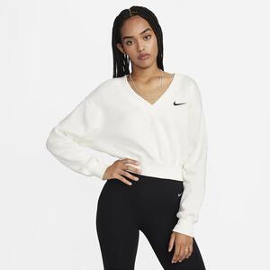 Nike Sportswear Phoenix Fleece Women&#039;s Cropped V-Neck Top FN3651-133