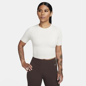 Nike Zenvy Rib Women&#039;s Dri-FIT Short-Sleeve Cropped Top FN7467-104