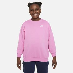 Nike Sportswear Club Fleece Big Kids&#039; (Girls&#039;) Oversized Sweatshirt (Extended Size) FD2924-675