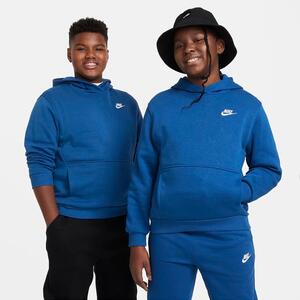 Nike Sportswear Club Fleece Big Kids&#039; Pullover Hoodie (Extended Size) FD3001-476