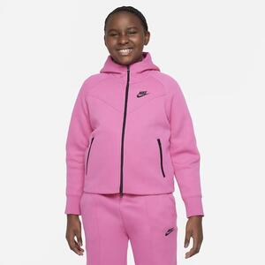 Nike Sportswear Tech Fleece Big Kids&#039; (Girls&#039;) Full-Zip Hoodie (Extended Size) FD2980-605