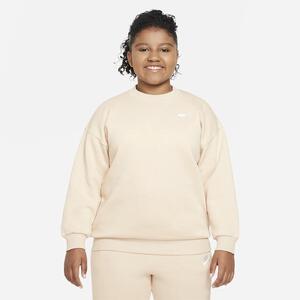 Nike Sportswear Club Fleece Big Kids&#039; (Girls&#039;) Oversized Sweatshirt (Extended Size) FD2924-126