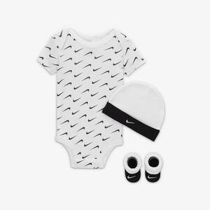 Nike Baby 3-Piece Swoosh Boxed Set Baby 3-Piece Bodysuit Set NN0894-001