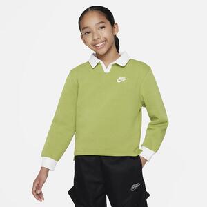 Nike Sportswear Club Fleece Big Kids&#039; (Girls&#039;) Polo Top FN8633-377
