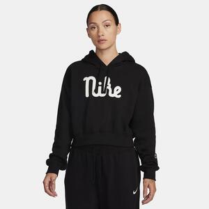 Nike Sportswear Club Fleece Women&#039;s Oversized Cropped Hoodie FZ2457-010