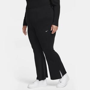 Nike Sportswear Chill Knit Women&#039;s Tight Mini-Rib Flared Leggings (Plus Size) FV8000-010