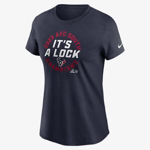 Houston Texans 2023 AFC South Champions Trophy Collection Women&#039;s Nike NFL T-Shirt NPAF41L8VZ-KTR