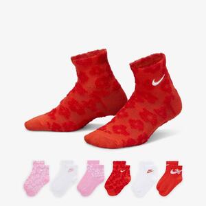Nike Little Kids&#039; Fashion Ankle Socks (6 Pairs) GN1055-R7O