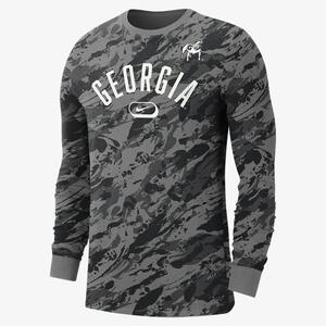 Georgia Men&#039;s Nike College Crew-Neck Long-Sleeve T-Shirt FQ5224-002