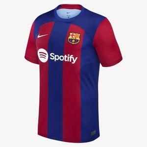 Frenkie de Jong Barcelona 2023/24 Stadium Home Men&#039;s Nike Dri-FIT Soccer Jersey NN170261-FCB