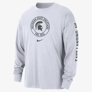 Michigan State Max90 Men&#039;s Nike College Long-Sleeve T-Shirt FQ5263-100