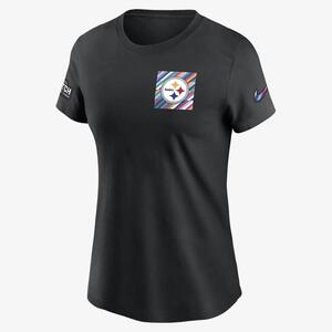 Pittsburgh Steelers Crucial Catch Sideline Women&#039;s Nike NFL T-Shirt 24300AZUS-ARJ