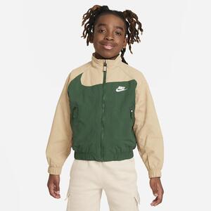 Nike Sportswear Amplify Big Kids&#039; Woven Full-Zip Jacket FN9134-323