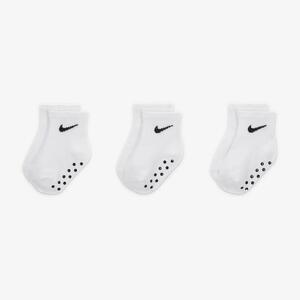Nike Core Swoosh Baby (12-24M) Ankle Gripper Socks Box Set (3 Pairs) NN0053-F00