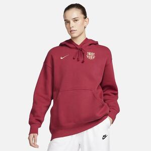 FC Barcelona Phoenix Fleece Women&#039;s Nike Soccer Oversized Pullover Hoodie FJ5618-620