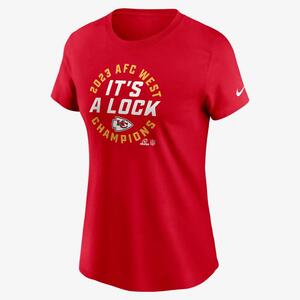 Kansas City Chiefs 2023 AFC West Champions Trophy Collection Women&#039;s Nike NFL T-Shirt NPAF65N7GZ-KTR