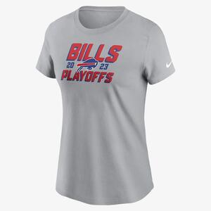 Buffalo Bills 2023 NFL Playoffs Iconic Women&#039;s Nike NFL T-Shirt NPAF01V81X-KTR
