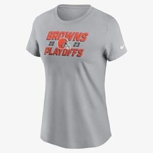 Cleveland Browns 2023 NFL Playoffs Iconic Women&#039;s Nike NFL T-Shirt NPAF01V93X-KTR
