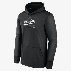 Chicago White Sox Authentic Collection Practice Men&#039;s Nike Therma MLB Pullover Hoodie NAC3912ZRX-J37