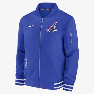 Atlanta Braves Authentic Collection City Connect Game Time Men&#039;s Nike MLB Full-Zip Bomber Jacket 015D03AXAW-ZHD