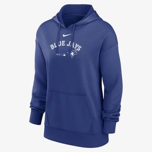 Toronto Blue Jays Authentic Collection Practice Women&#039;s Nike Dri-FIT MLB Pullover Hoodie 01MN11TUTOR-J37