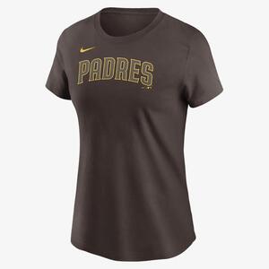 San Diego Padres Wordmark Women&#039;s Nike MLB T-Shirt NKAF20QPYP-0U5