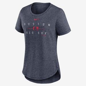 Boston Red Sox Knockout Team Stack Women&#039;s Nike MLB T-Shirt NKMVEX52BQ-PL8